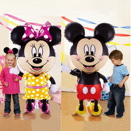 Giant Mickey Minnie Mouse Balloon Cartoon Foil Balloon Kids Birthday Party Decorations Classic Toys Gift cartoon hat